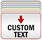 Custom Arrow, Custom Directional Sign, Down Arrow, 12x18 Inches, 3M EGP