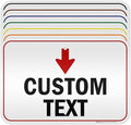 Custom Arrow, Custom Directional Sign, Down Arrow, 12x18 Inches, 3M EGP by MySignCenter