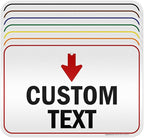 Custom Arrow, Custom Directional Sign, Down Arrow, 12x18 Inches, 3M EGP by MySignCenter