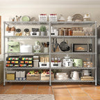 REIBII 1500LBS Storage Shelves 61.7''W Wire Shelving Unit 5 Tier Metal Shelving - Image 5