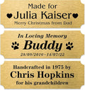 Caramel Sweet Life Personalized Name Plates, Solid Brass Engraved Plaque by Caramel