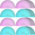 EBOOT 50 Pcs Math Protractors Plastic Protractor 180 Degrees, 4 Inches by eBoot