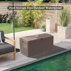 Decksplore 90 Gallon Pro Outdoor Storage Box Waterproof Lockable Resin Deck Box - Image 8