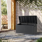 TARKARI 200 Gallon Lockable Resin Deck Box, Waterproof & UV-Resistant Outdoor - Image 3