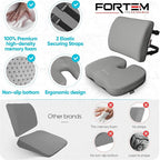 FORTEM Seat Cushion, Office Chair Cushion, Lumbar Support Pillow - Image 7