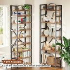 SUPERJARE Triple 5 Tier Bookshelf, Bookcase - Image 4