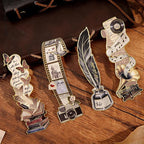 4pcs Vintage Bookmarks for Reading Women & Men, Unique Pretty Cute Metal Book - Image 5