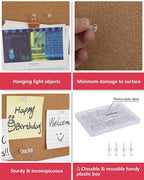 PAPERPAL 280 Clear Push Pins for Cork Board, Pushpins for Office School & - Image 4