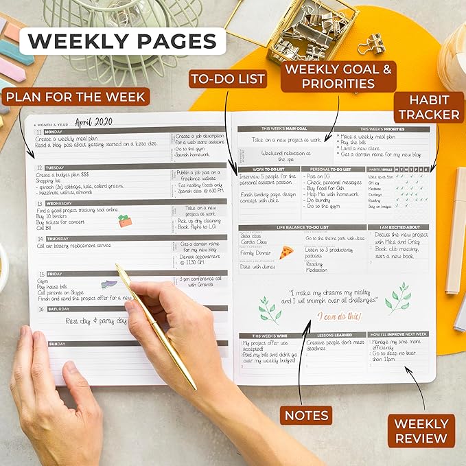 Clever Fox Planner PRO – Weekly & Monthly Life Planner to Increase Productivity - Image 3