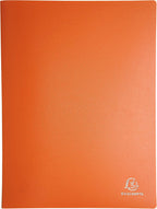 Exacompta - Ref 8820E - Semi-Rigid PP Display Book - Suitable for A4 Documents, Wipeable Cover, 500 Micron Polypropylene, 20 Pockets, 40 Viewing Pages - Assorted Colours (Pack of 10)