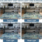 Office Chair Mat for Hardwood Tile Floor, Abstract 48"X 60" Desk Mats for - Image 6
