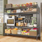 REIBII 2560LBS Storage Shelves 55.5"W Metal Shelving Unit 4 Tier Wire Shelving - Image 2