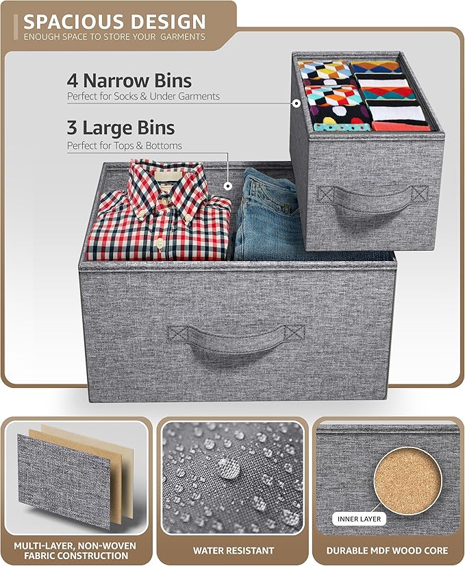 Sorbus Dresser with 7 Drawers - Image 5