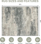 Office Chair Mat for Hardwood Tile Floor, Abstract 48"X 60" Desk Mats for - Image 9