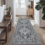 GENIMO 2x10 Runner Rugs for Hallway, Machine Washable Non Slip Vintage Rugs by GENIMO