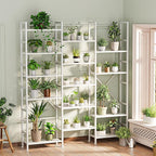 SUPERJARE Triple 6 Tier Bookshelf, Bookcase - Image 2