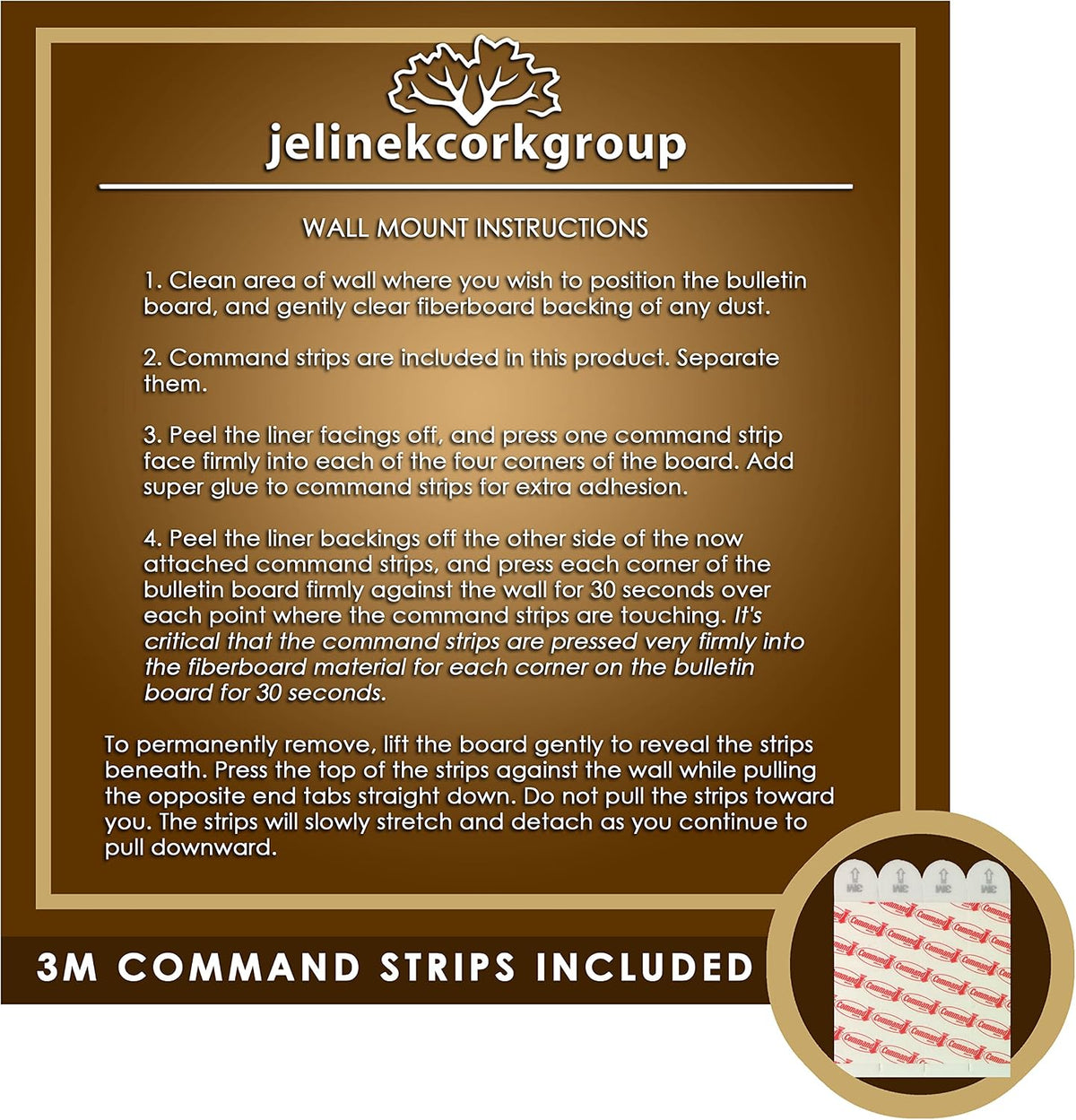Jelinek Cork Decorative Veneer Bulletin Board 20 x 15 inch