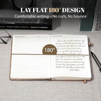 CAGIE Lined Journal for Men Women, Tree Growth Ring Leather Bound Journal - Image 3