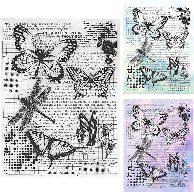 UCEC Retro Butterfly Vintage Stamps by UCEC