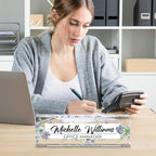 Personalized Name Plate for Desk, Custom Desk Name Plate, Acrylic Name Plate - Image 6