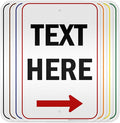 Custom Arrow, Custom Directional Sign, Right Arrow, 12x18 Inches, 3M EGP by MySignCenter