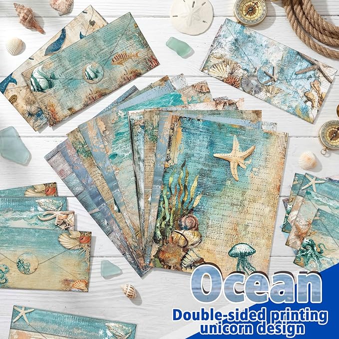 TaoBary 160 Pcs Stationery Paper Bulk 50 Double Sided Stationery Papers - Image 5
