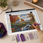 a2 large tracing led light pad kits for, close-up detail