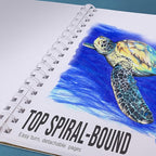 U.S. Art Supply 9”x12 Premium Heavy-Weight Paper Spiral Bound Sketch Book: 90 - Image 4