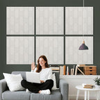 Reverbeon 6 PCS Acoustic Panels, 23.6x23.6 Inch Sound Absorbing Panels by Reverbeon