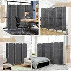 HOMCOM Room Divider, 6 Panel Folding Privacy Screen, 5.6' Tall Freestanding - Image 6