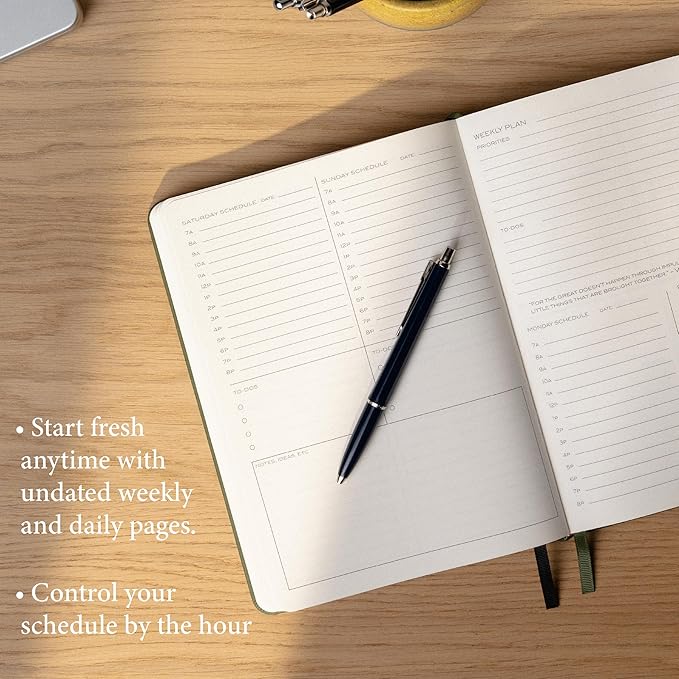 Anecdote 2026 Planner: 52 Week Daily Planner, Monthly & Weekly Workflow - Image 5