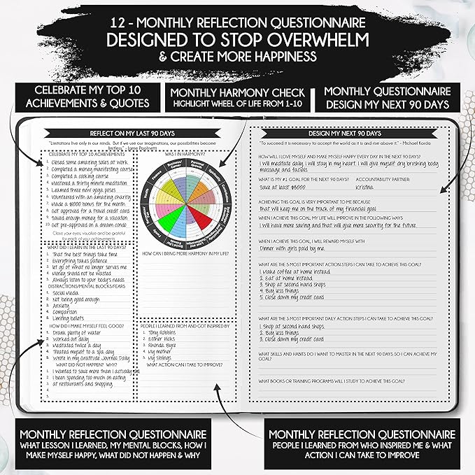 Life & Goal Planner – Undated Daily, Weekly & Monthly Organizer - Image 5