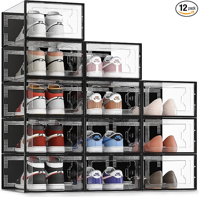 SEE SRPING XX-Large Shoe Storage Box Fit Size 14, Shoe Rack Sneaker Containers by SEESPRING