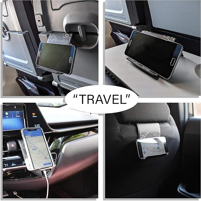 Airplane Travel Essentials for Flying Flex Flap Cell Phone Holder & Flexible - Image 3