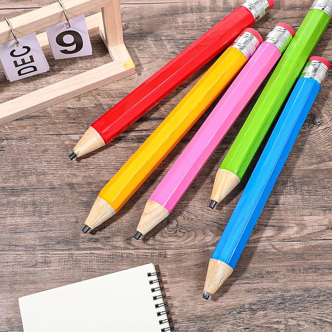 WLLHYF 10 Pcs Wooden Jumbo Pencils - Image 6