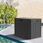 Decksplore 50 Gallon Outdoor Storage Box Waterproof Lockable Resin Deck Box - Image 6