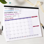 2027 Desk Calendar - July 2026 - December 2027, 17" x 12" Large Desk Calendar 2026-2027, 18 Months Desk Calendar, Desk Pad, Elegant Design