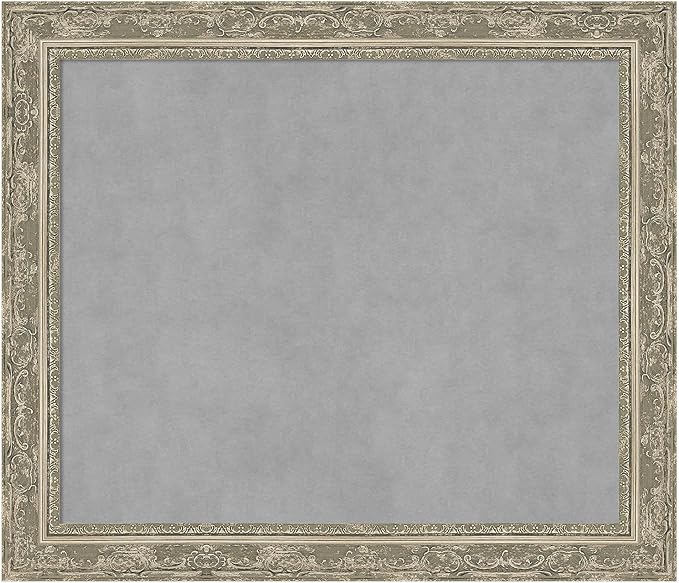 Amanti Art Silver Framed Magnetic Board 24x28 Medium Vision Board by AmantiArt