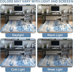 Office Chair Mat for Hardwood Tile Floor, Abstract 48"X 60" Desk Mats for - Image 6