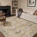 GENIMO 9x12 Area Rugs for Living Room, Machine Washable Non Slip Vintage Rugs