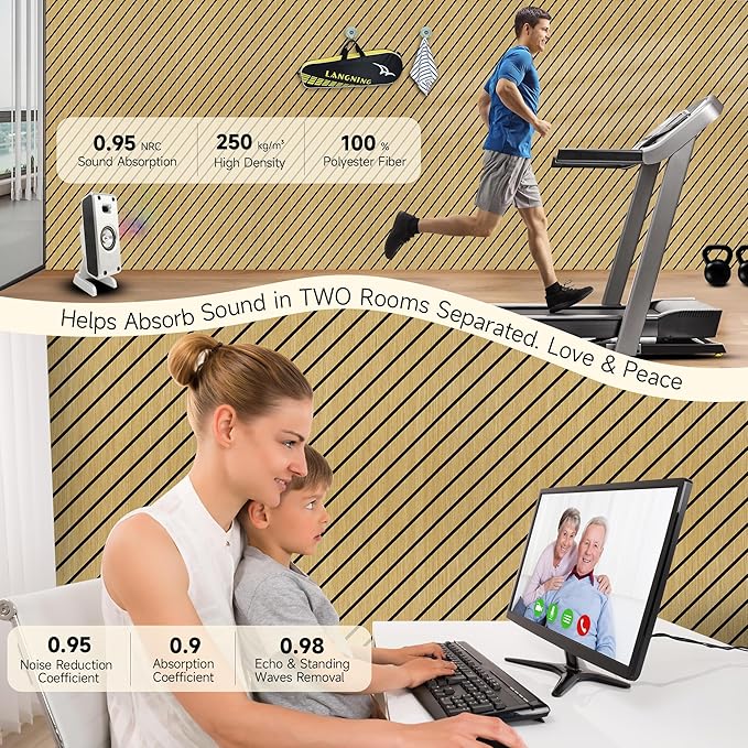 10 Pack Art Acoustic Panels, 47.2” x 23.6” Soundproof Wall Panels - Image 5