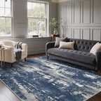 GENIMO 8x10 Area Rugs for Living Room, Machine Washable Non Slip Rugs, Low Pile - Image 2