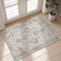 GENIMO Area Rug 2x3 Doormat, Machine Washable Low Pile Rugs, Small Retro by GENIMO