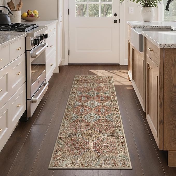 GENIMO Runner Rug 2x5 Non Slip Machine Washable Hallway Runner Rug, Low Pile - Image 3