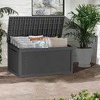 TARKARI 320 Gallon Lockable Resin Deck Box, Waterproof & UV-Resistant Outdoor - Image 4