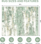 Office Chair Mat for Hardwood Tile Floor, Abstract 48"X 60" Desk Mats for - Image 9