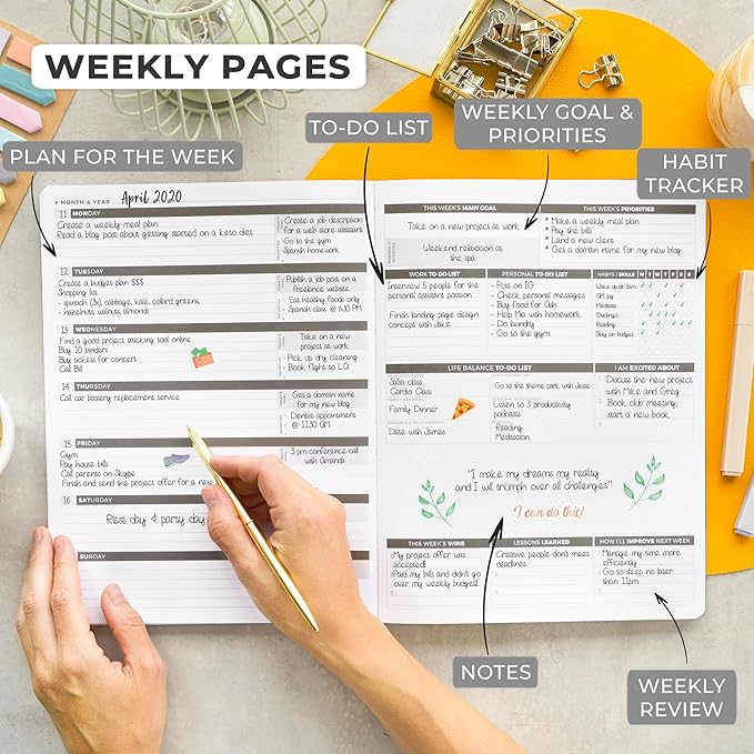 Clever Fox Planner PRO – Weekly & Monthly Life Planner to Increase Productivity - Image 3