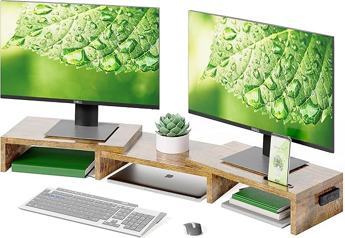 BONTEC Dual Monitor Stand Riser by BONTEC