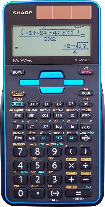 Sharp EL-W535TGBBL Scientific Calculator by SharpCalculators