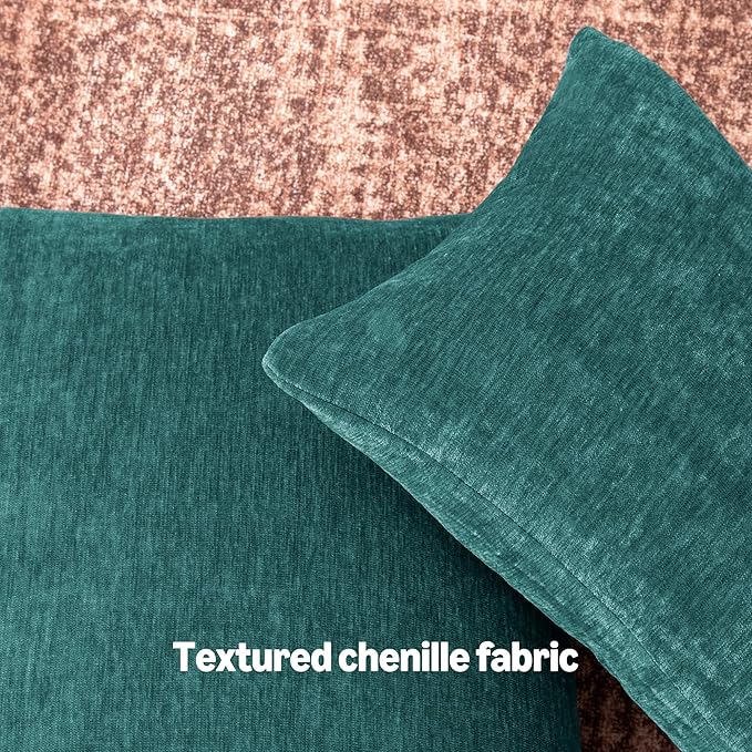 Amazon Basics Chenille Throw Pillow Covers, Home Decor Lumbar Cushion Cover - Image 3
